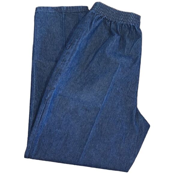 Sag Harbor Stretch Waistband Tapered Legs Denim Pull-on Jeans Size 12 - Picture 1 of 10
